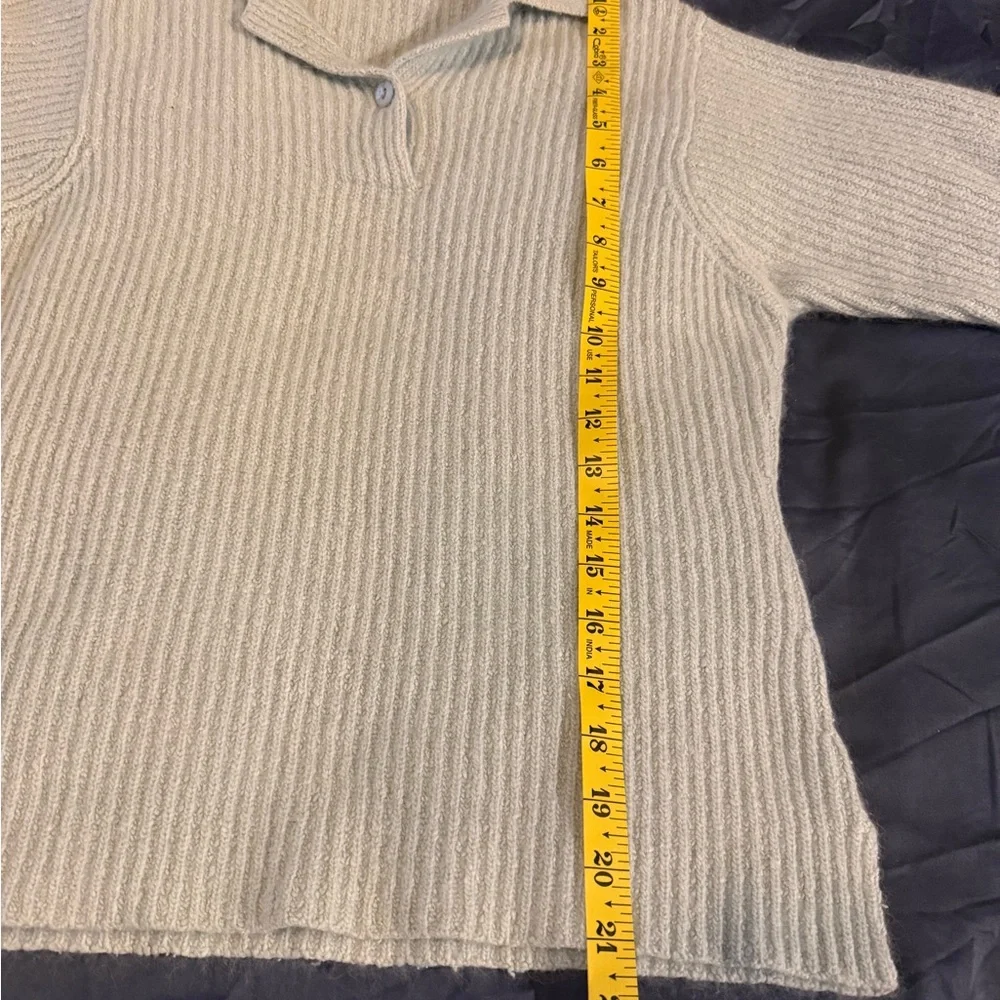 Norm Thompson Sky Blue V-Neck Sweater - Picture 6 of 10